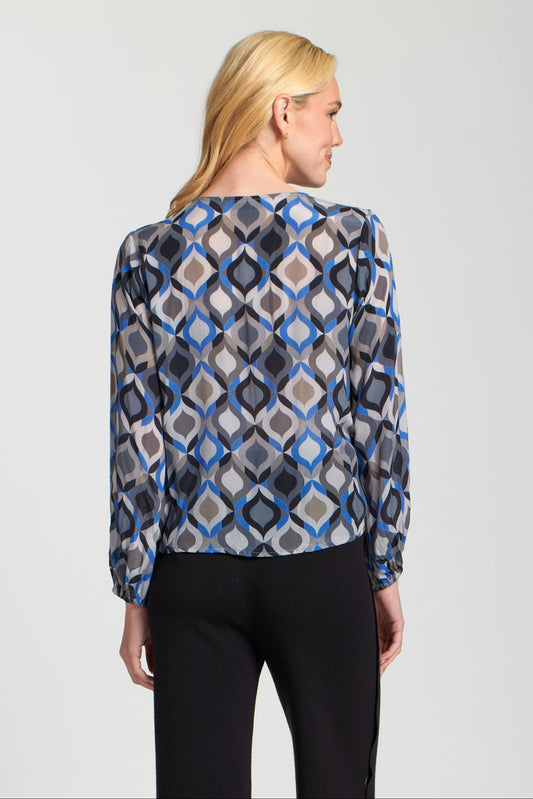 V-Neck Tie Front Top