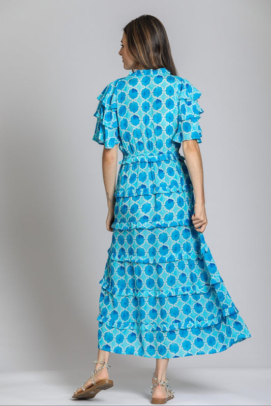 Ruffle & Tiered Maxi Dress