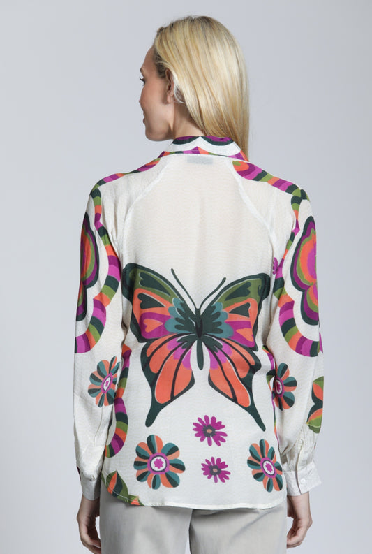 Half-Placket Pullover Blouse