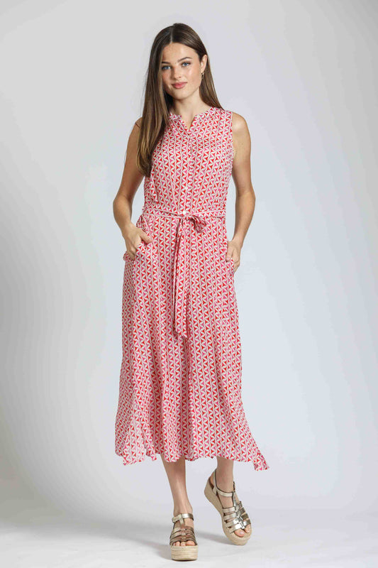 Sleeveless Button Down Maxi Dress
