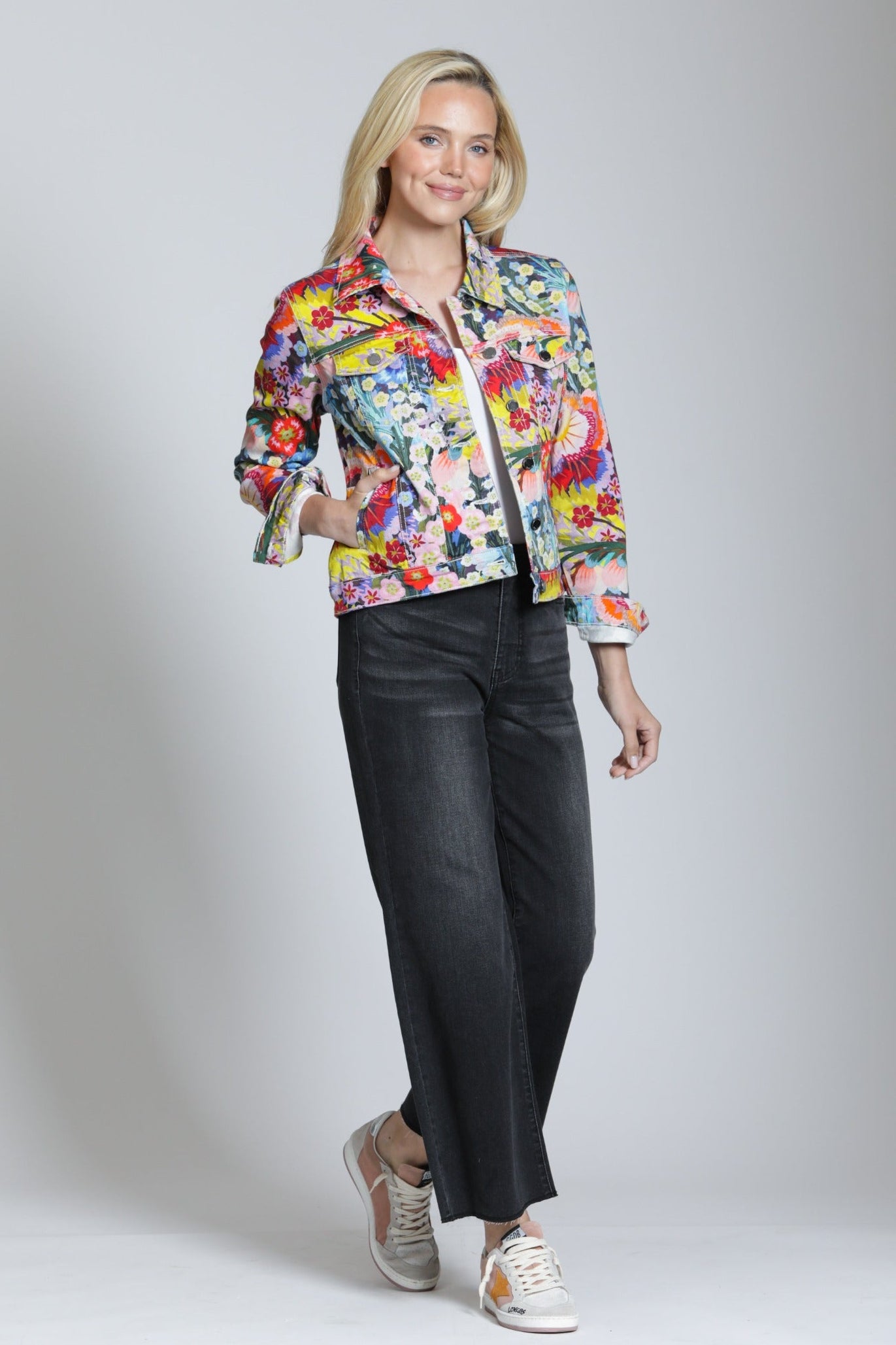 Printed Denim Jacket