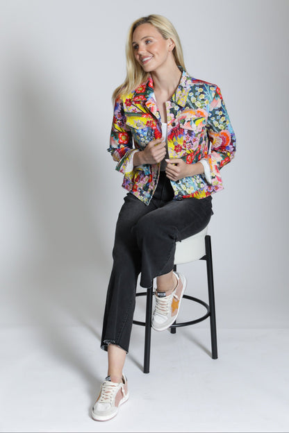 Printed Denim Jacket