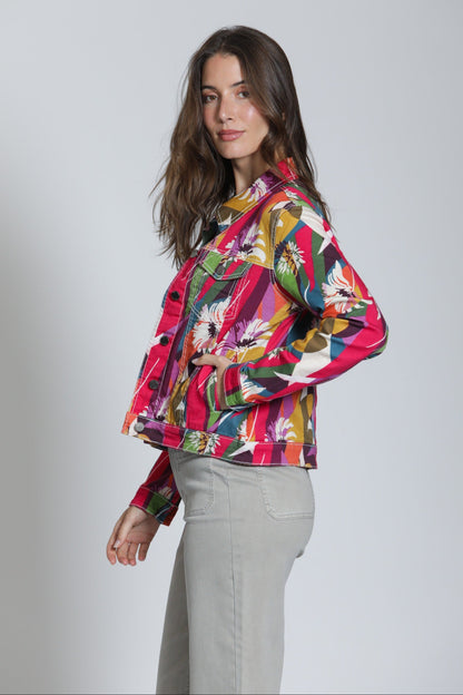 Printed Denim Jacket