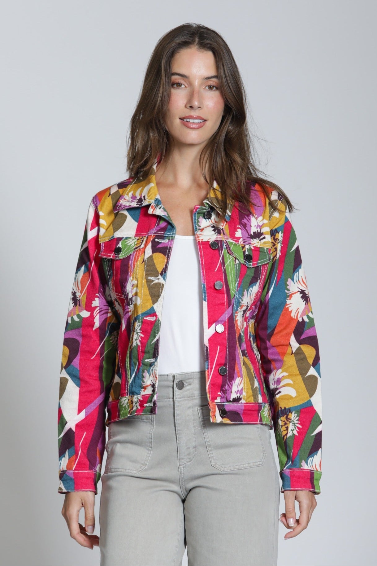 Printed Denim Jacket