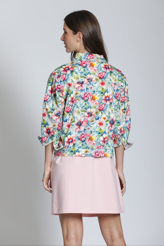 Printed Denim Jacket