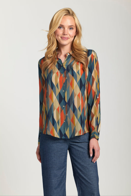 Button-up With Roll-up Sleeve