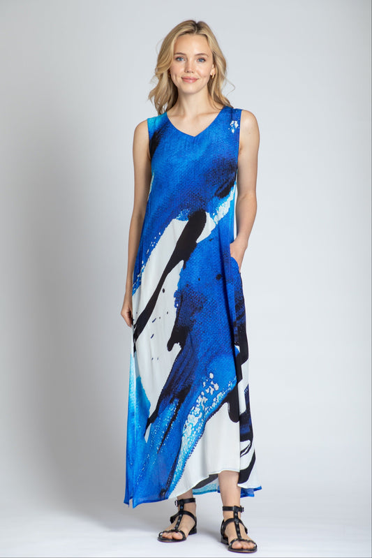 V-neck Tank Long Dress