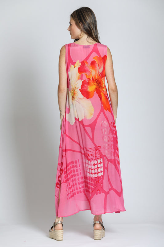 V-neck Tank Long Dress