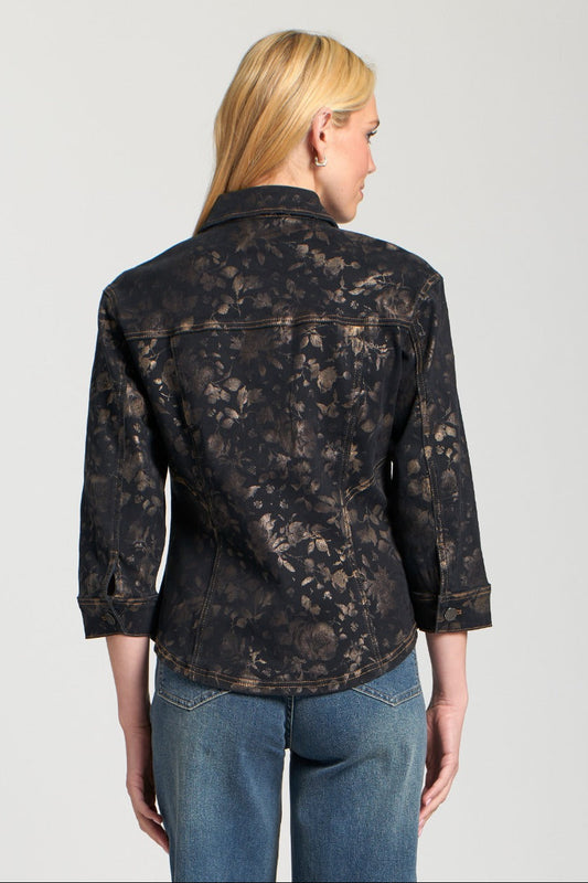 Denim Jacket With Scrunched Sleeves